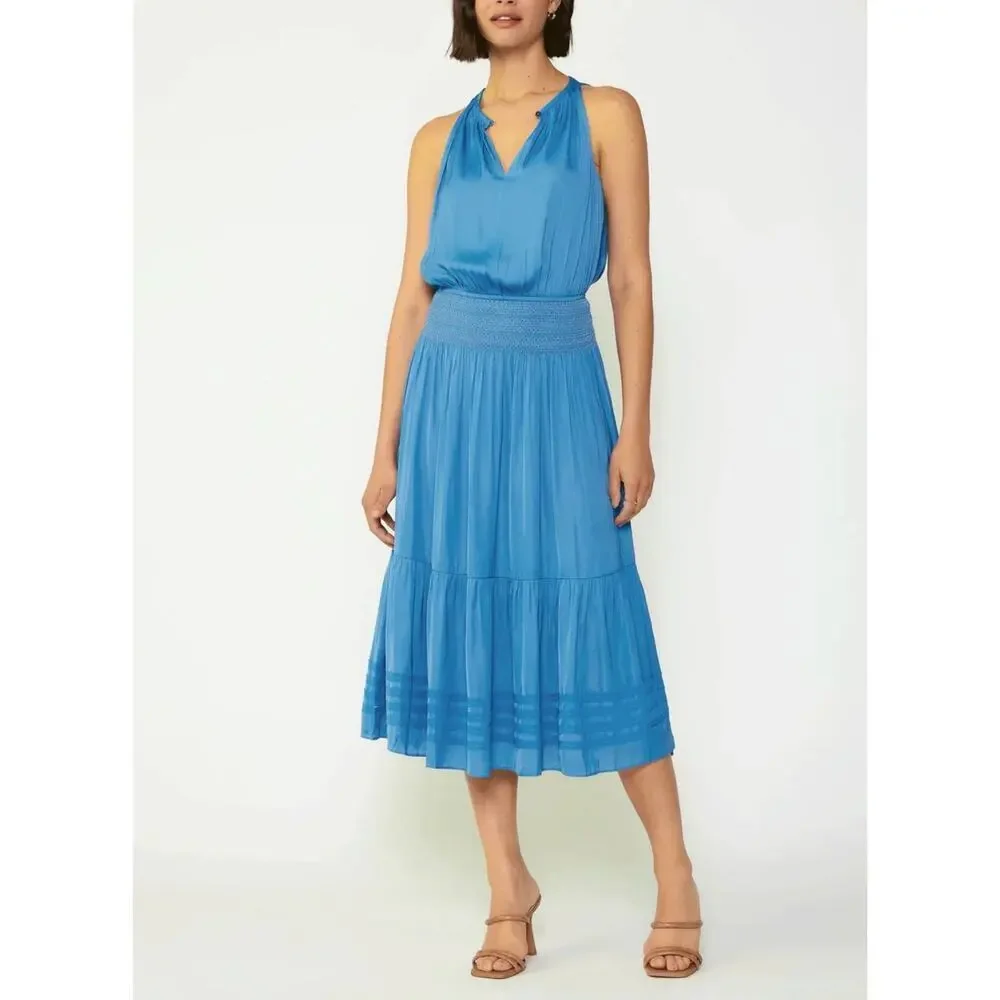 anthro blue and white dress Anthropologie | Dresses | Anthro Saturday Sunday Pollie Tiered Tie Dye Dress